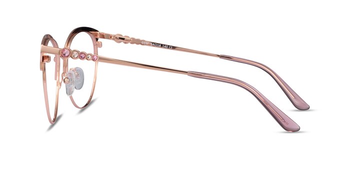 Gem Pink Rose Gold Métal Montures de lunettes de vue d'EyeBuyDirect