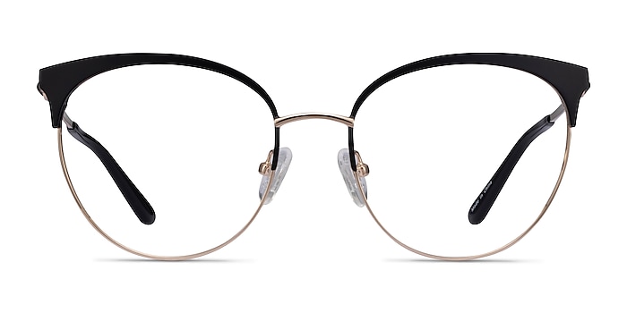 Gem Black Gold Metal Eyeglass Frames from EyeBuyDirect