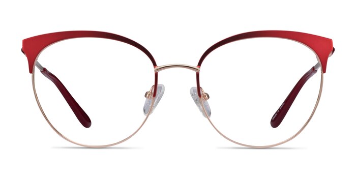 Gem Red Gold Metal Eyeglass Frames from EyeBuyDirect