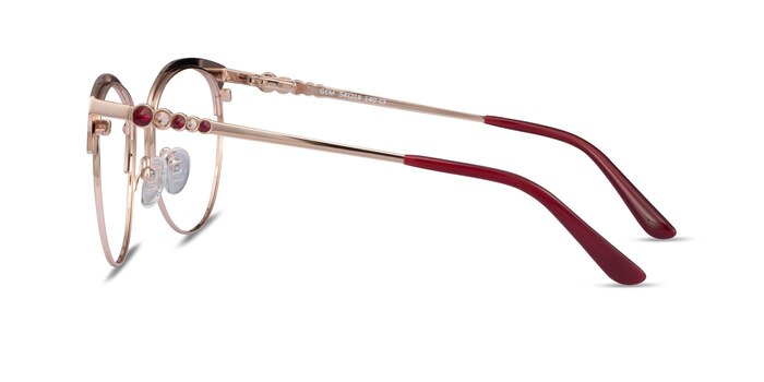 Gem Red Gold Métal Montures de lunettes de vue d'EyeBuyDirect