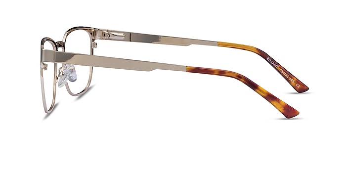 Bellamy Light Gold Métal Montures de lunettes de vue d'EyeBuyDirect