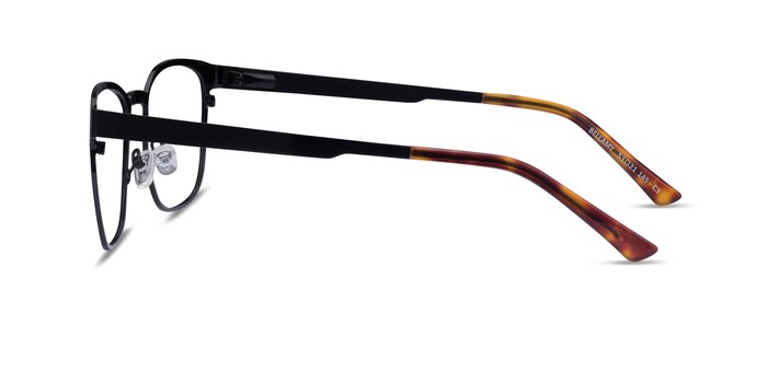 Bellamy Shiny Black Métal Montures de lunettes de vue d'EyeBuyDirect
