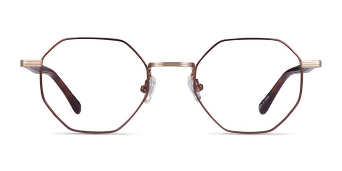 Music Brown Gold Metal Eyeglass Frames from EyeBuyDirect