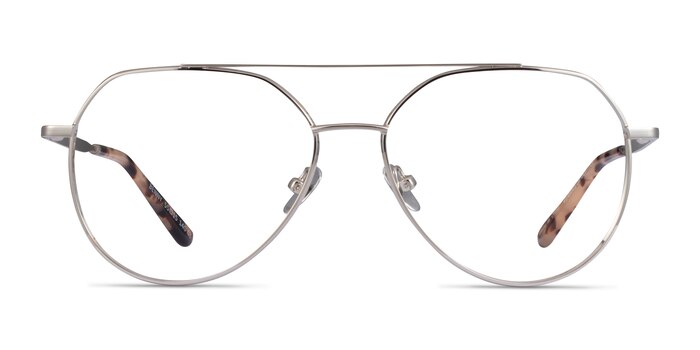 Benny Silver Metal Eyeglass Frames from EyeBuyDirect