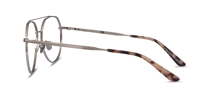 Benny Silver Metal Eyeglass Frames from EyeBuyDirect