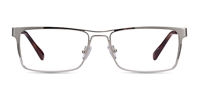 Biloxi Silver Metal Eyeglass Frames from EyeBuyDirect