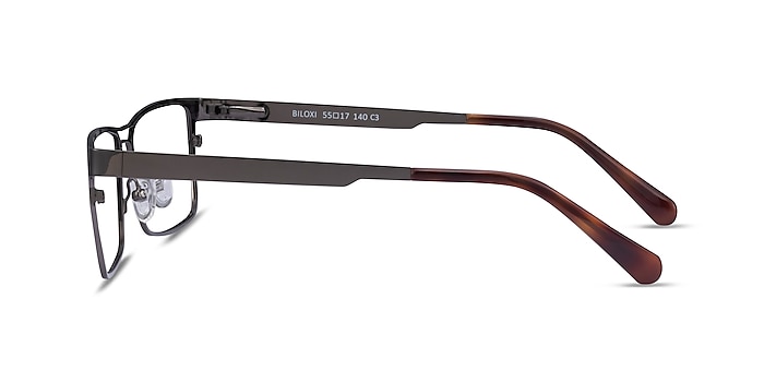 Biloxi Dark Gunmetal Métal Montures de lunettes de vue d'EyeBuyDirect