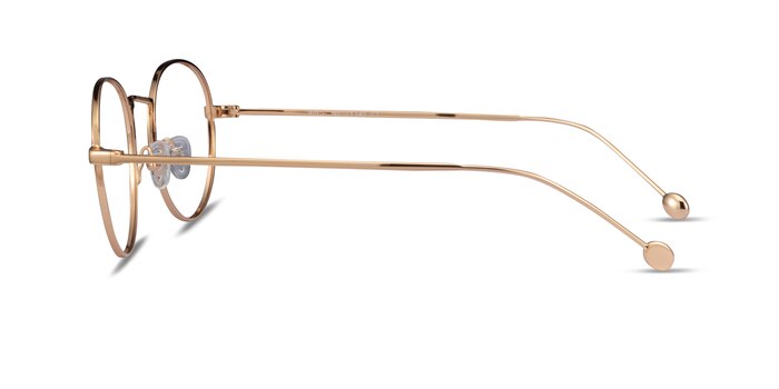 Ring Black  Gold Metal Eyeglass Frames from EyeBuyDirect