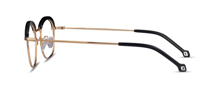 Ochoa Black  Gold Acetate-metal Eyeglass Frames from EyeBuyDirect