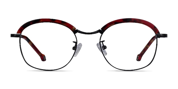 Ochoa Red Tortoise  Gold Acetate-metal Montures de lunettes de vue d'EyeBuyDirect