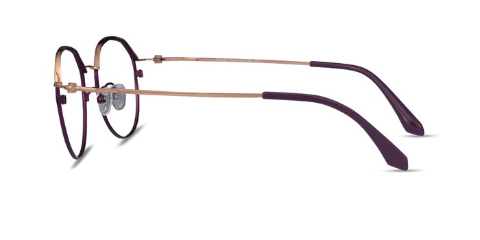 Hills Purple  Rose Gold Metal Eyeglass Frames from EyeBuyDirect