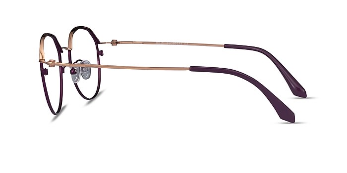 Hills Purple  Rose Gold Métal Montures de lunettes de vue d'EyeBuyDirect