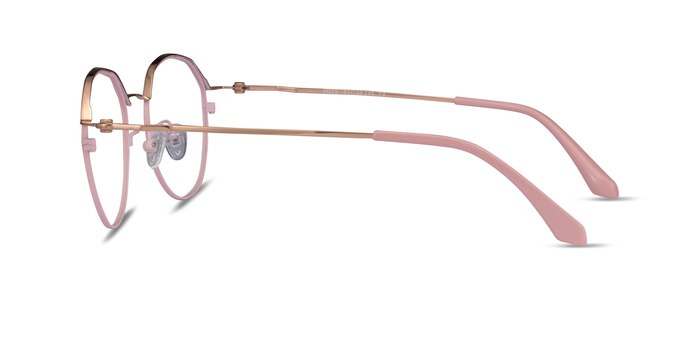 Hills Pink  Rose Gold Métal Montures de lunettes de vue d'EyeBuyDirect