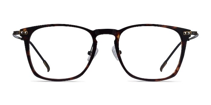 Usman Tortoise Bronze Acetate-metal Montures de lunettes de vue d'EyeBuyDirect