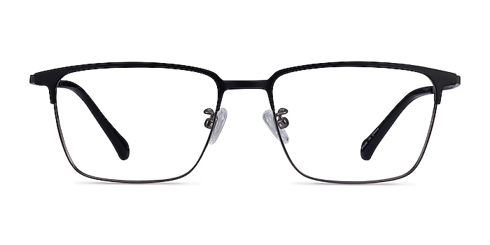 Amet Black  Gunmetal Metal Eyeglass Frames from EyeBuyDirect