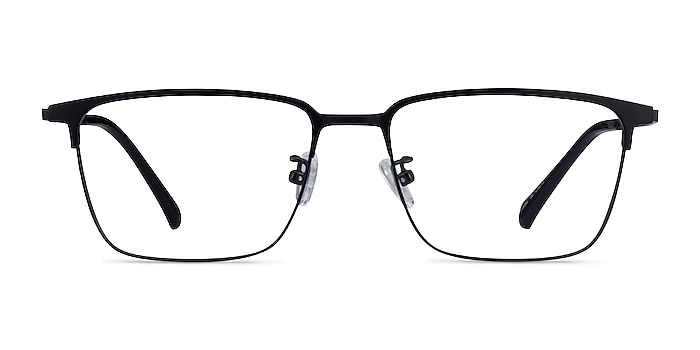 Amet Noir Métal Montures de lunettes de vue d'EyeBuyDirect