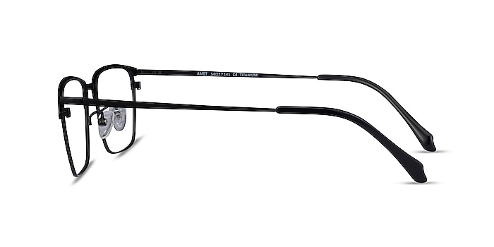 Amet Noir Métal Montures de lunettes de vue d'EyeBuyDirect