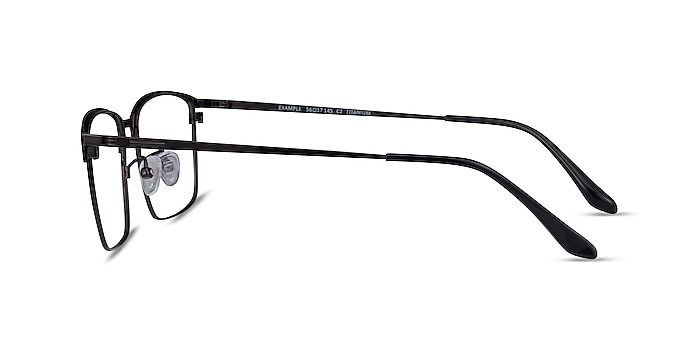 Example Black Gunmetal Métal Montures de lunettes de vue d'EyeBuyDirect