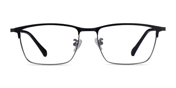 Ipsum Black  Gunmetal Metal Eyeglass Frames from EyeBuyDirect