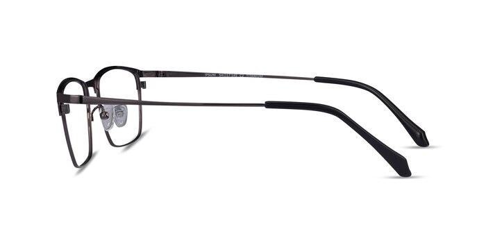 Ipsum Black  Gunmetal Métal Montures de lunettes de vue d'EyeBuyDirect