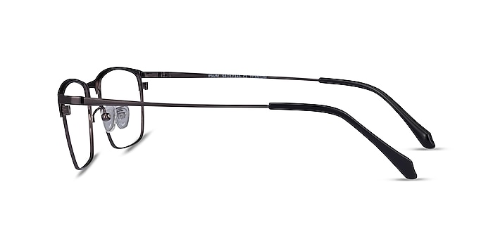 Ipsum Black  Gunmetal Métal Montures de lunettes de vue d'EyeBuyDirect