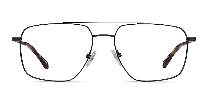 Focal Noir Métal Montures de lunettes de vue d'EyeBuyDirect