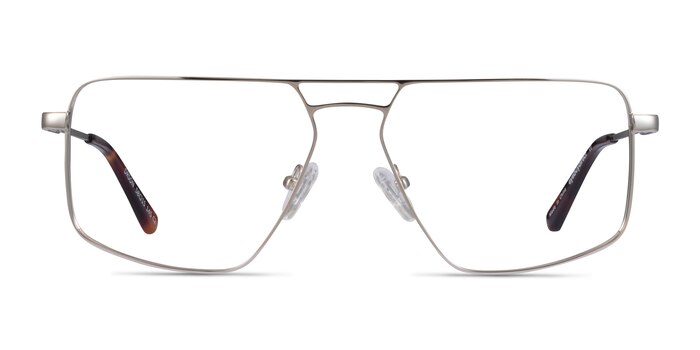 Orson Silver Metal Eyeglass Frames from EyeBuyDirect