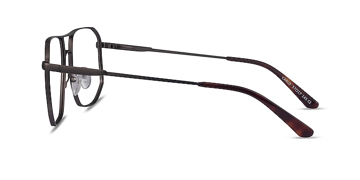 Carlo Matte Gunmetal Metal Eyeglass Frames from EyeBuyDirect
