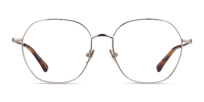 Etymology Light Gold Métal Montures de lunettes de vue d'EyeBuyDirect