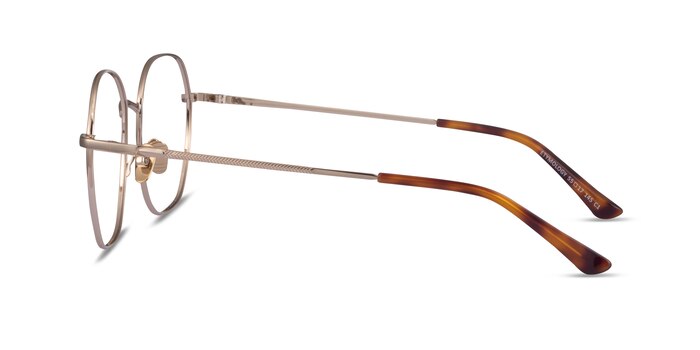 Etymology Light Gold Métal Montures de lunettes de vue d'EyeBuyDirect