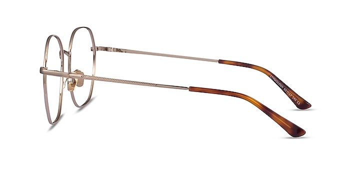 Etymology Light Gold Metal Eyeglass Frames from EyeBuyDirect