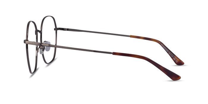Etymology Brushed Gunmetal Metal Eyeglass Frames from EyeBuyDirect