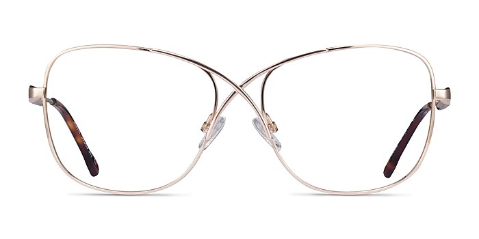 Movie Gold Metal Eyeglass Frames from EyeBuyDirect