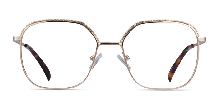 Chai Light Gold Métal Montures de lunettes de vue d'EyeBuyDirect