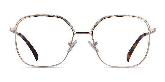 Chai Light Gold Metal Eyeglass Frames from EyeBuyDirect