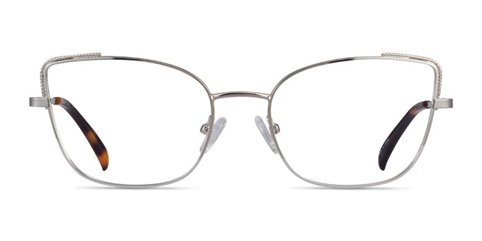 Exquisite Argenté Métal Montures de lunettes de vue d'EyeBuyDirect