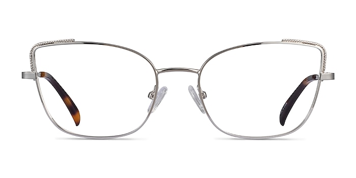 Exquisite Argenté Métal Montures de lunettes de vue d'EyeBuyDirect