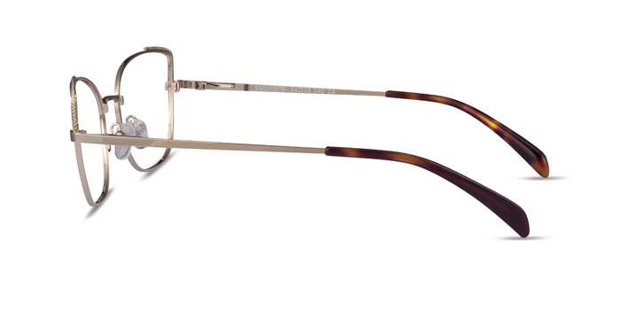 Exquisite Doré Métal Montures de lunettes de vue d'EyeBuyDirect