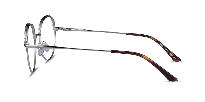 Cloud Silver Black Metal Eyeglass Frames from EyeBuyDirect