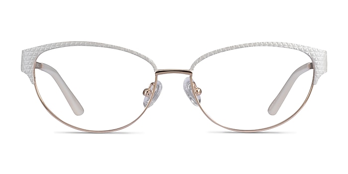 Experience White Gold Métal Montures de lunettes de vue d'EyeBuyDirect