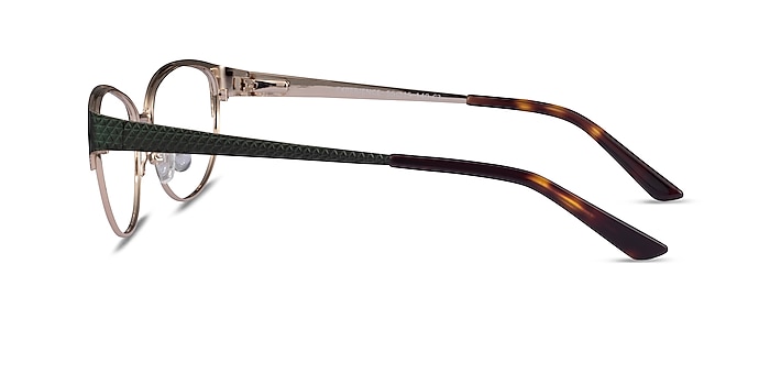 Experience Green Gold Metal Eyeglass Frames from EyeBuyDirect
