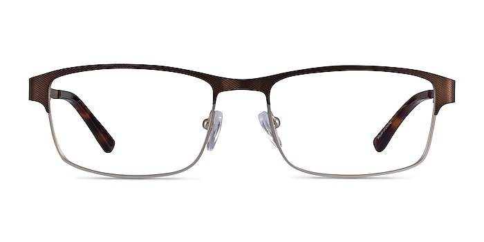 Quest Bronze Silver Métal Montures de lunettes de vue d'EyeBuyDirect