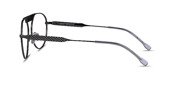 Flowing Gunmetal Metal Eyeglass Frames from EyeBuyDirect