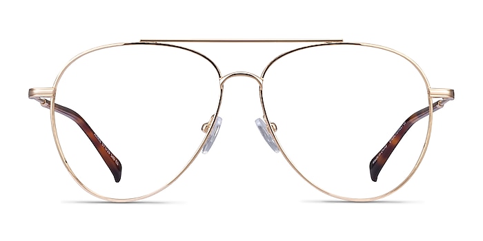 Jerrie Gold Metal Eyeglass Frames from EyeBuyDirect