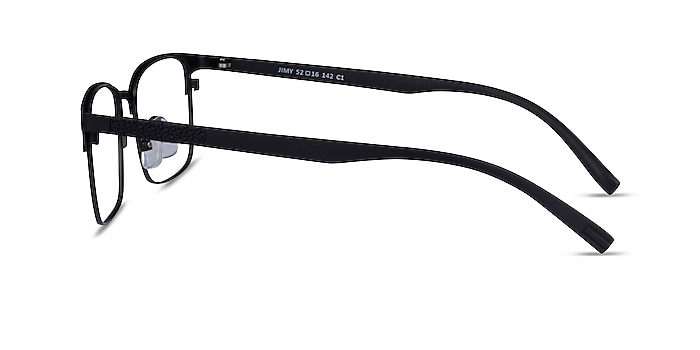 Jimy Matte Black Métal Montures de lunettes de vue d'EyeBuyDirect