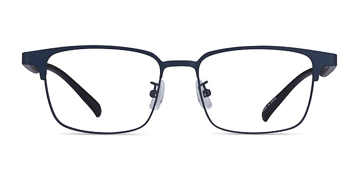 Jimy Matte Navy Black Métal Montures de lunettes de vue d'EyeBuyDirect
