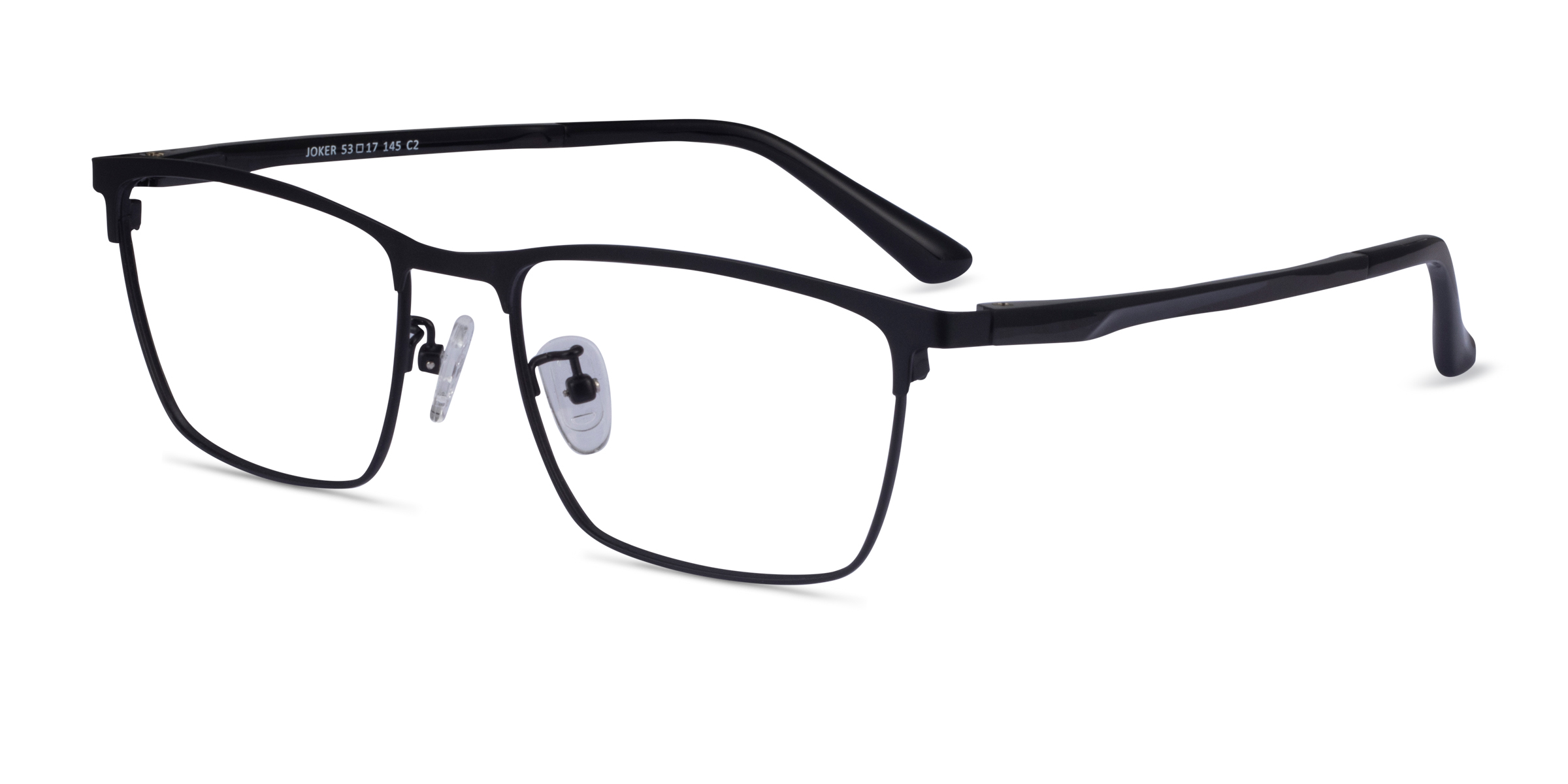 Joker Rectangle Black Full Rim Eyeglasses | Eyebuydirect