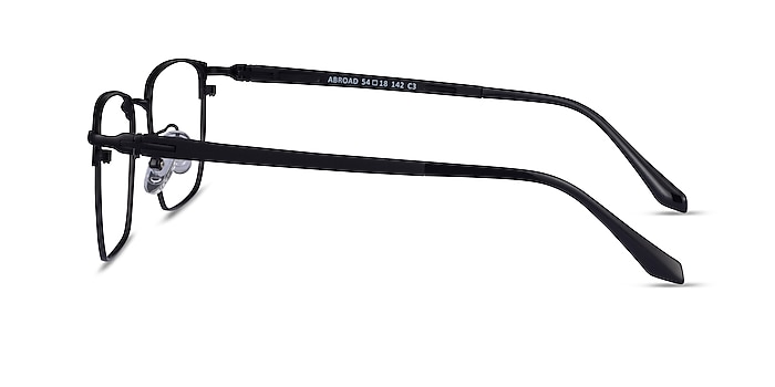 Abroad Noir Métal Montures de lunettes de vue d'EyeBuyDirect