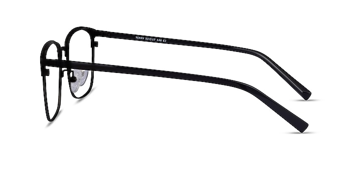 Terry Noir Métal Montures de lunettes de vue d'EyeBuyDirect