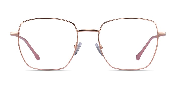 Genuine Rose Gold Pink Metal Eyeglass Frames from EyeBuyDirect